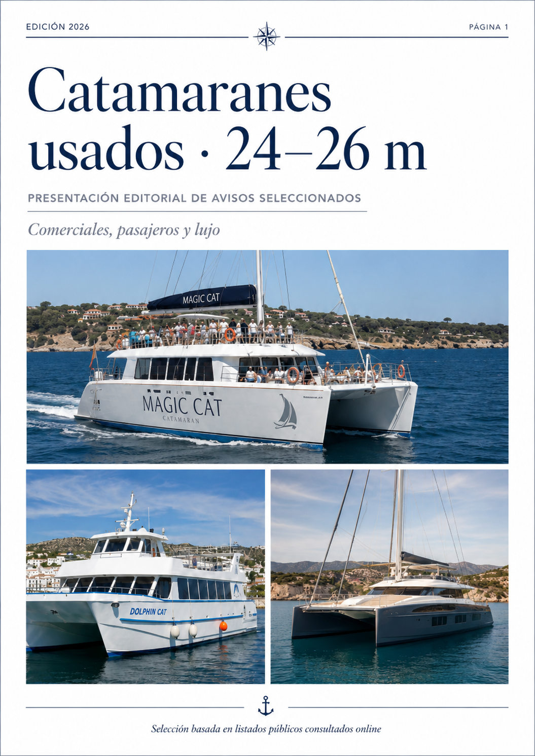 Edición 2026 · Portada · Catamaranes usados 24–26 m